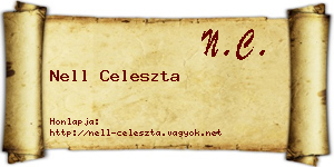 Nell Celeszta névjegykártya